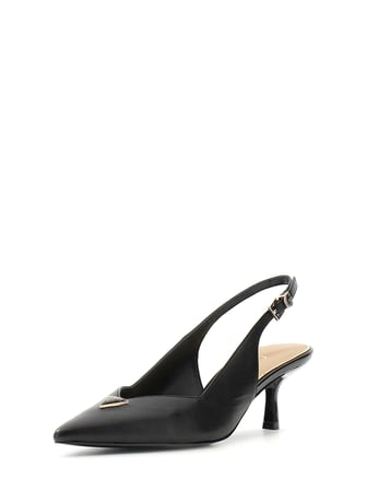 Guess Yannicke2 Kadın Siyah Babet FLT2CKLEA05-BLACK