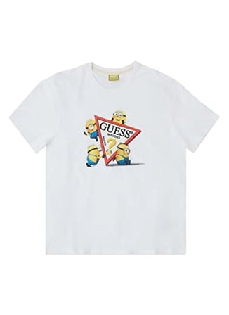 Guess Jeans Beyaz Erkek T-Shirt M6YI84K6412-G011 Guess JeansT-Shirt