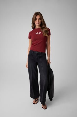 GJ PRINT SLIM TEE