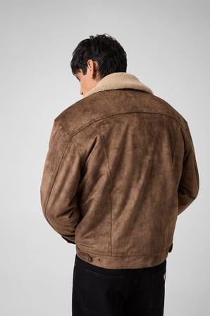 GJ FAUX SHEARLING TRUCKER JACK