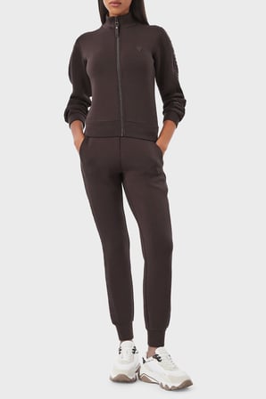 Guess Allie Yan Şerit Detaylı Lastikli Bel Lastikli Paça Pantolon V2YB18K7UW2 Kadın PANTOLON V2YB18 K7UW2 A11R KAHVE