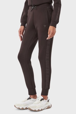 Guess Allie Yan Şerit Detaylı Lastikli Bel Lastikli Paça Pantolon V2YB18K7UW2 Kadın PANTOLON V2YB18 K7UW2 A11R KAHVE