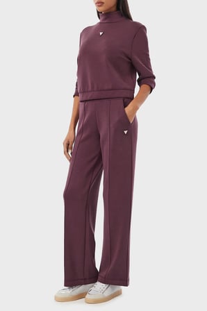 Guess Olympe Regular Fit Lastikli Bel Bol Paça Pantolon V6YB18K4315 Kadın PANTOLON V6YB18 K4315 G596 BORDO
