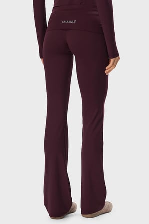 Guess Lotus Slim Fit Yüksek Bel Düz Paça Pantolon V6YB24K4713 Kadın PANTOLON V6YB24 K4713 RGP BORDO
