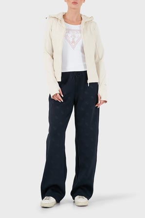 Guess Grazia Kapitoneli Kapüşonlu Slim Fit Mont V6BL12W4503 Kadın MONT V6BL12 W4503 G1E0 KREM