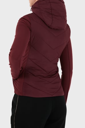 Guess Grazia Kapitoneli Kapüşonlu Slim Fit Mont V6BL12W4503 Kadın MONT V6BL12 W4503 RGP BORDO