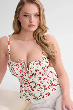 Marilyn Gingham Büstiyer