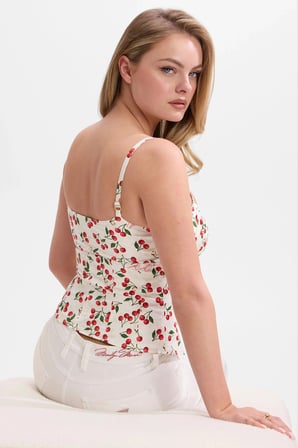 Marilyn Gingham Büstiyer