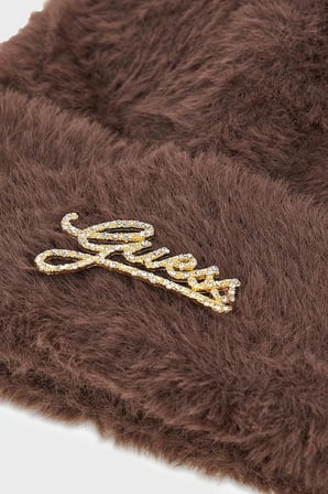 Guess Knitted Logolu Örme Bere AW5633POL01 Kadın BERE AW5633 POL01 BTC KOYU KAHVE