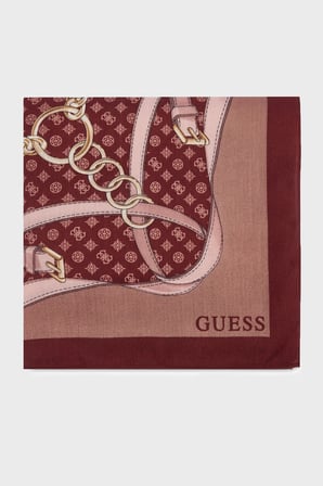 Guess Desenli 120 x 120 cm Eşarp AW5679POL03 Kadın EŞARP AW5679 POL03 BUR BORDO