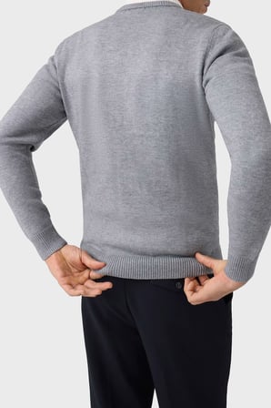 Guess Navin Logolu Regular Fit Bisiklet Yaka Kazak Erkek KAZAK M6BR42 Z1604 H9C8 GRİ