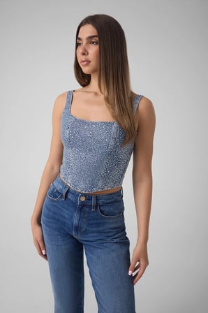 Gala Kadın Denim Büstiyer