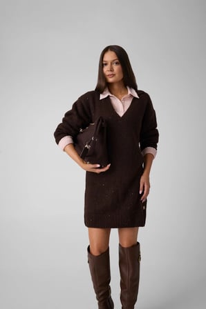 Jolene Kadın Yün Karışımlı Comfort Fit Elbise