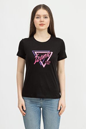 Guess Ss Cn Elsie Tee Kadın Bisiklet Yaka T-Shirt