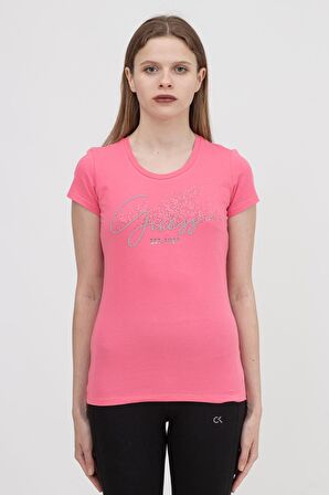 Guess Ss Cn Chloe Tee Kadın Bisiklet Yaka T-Shirt