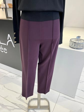 Sentez Önü Nervürlü Dar Paça Pantolon
