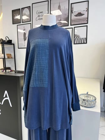 Nurcan Çetin Bambu Lacivert Pantolon Takım