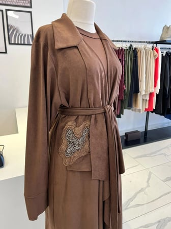 Orhan Store Nakış Detaylı Süet Kap