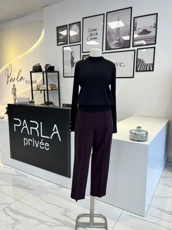 Sentez Önü Nervürlü Dar Paça Pantolon