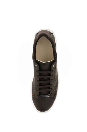 Guess Erkek Kahverengi Vibo 4G Logolu Sneaker