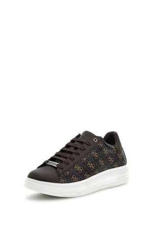 Guess Erkek Kahverengi Vibo 4G Logolu Sneaker