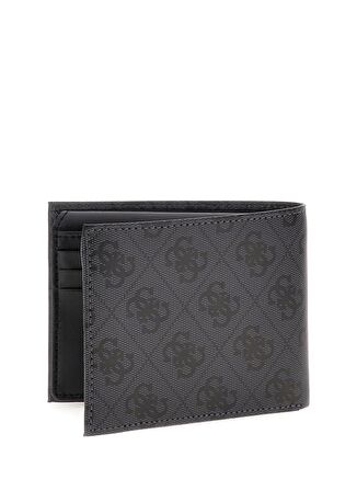 Guess Siyah Erkek 2,5x9,5x12 cm Deri Cüzdan BILLFORD W COIN PCKT - LEA24