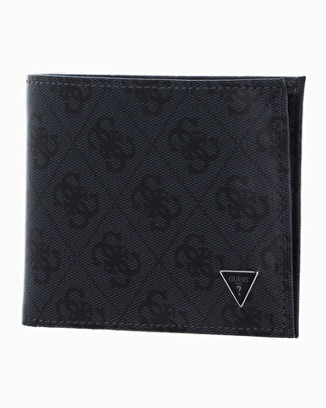 Guess Mito Leather Flat Billfold Monogram Cüzdan