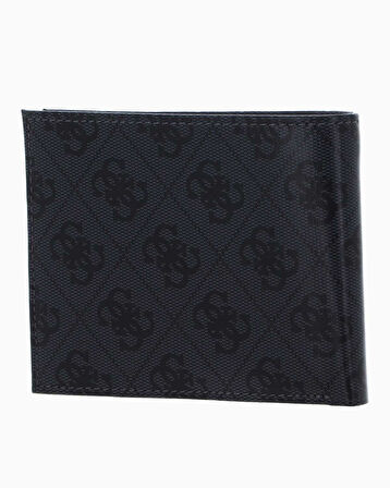 Guess Mito Leather Flat Billfold Monogram Cüzdan