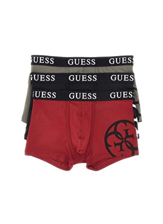 Guess Kırmızı - Siyah Erkek Boxer U4RG04K6YW0-F90Q