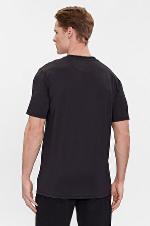 Erkek Lugh Slim Fit T-Shirt - Siyah  | M