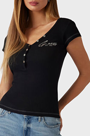 Guess Bayan Top W4RP47 K1814 JBLK