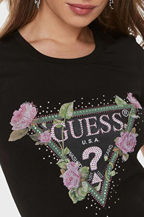 Guess Bayan T Shirt W4RI28J1314 JBLK