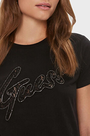 Guess Bayan T Shirt W4RI25K9RM1 JBLK