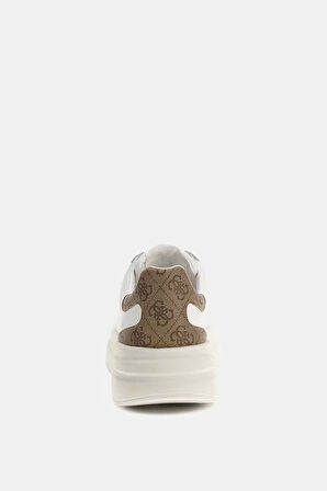 Guess Erkek Beyaz Elba 4G Logolu  Sneaker