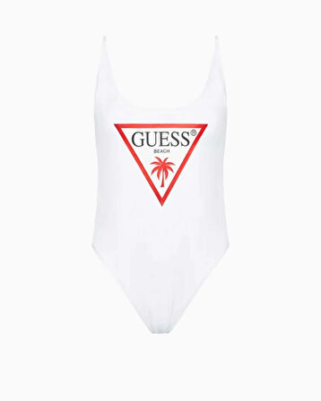 Guess One Piece Logo Detaylı Mayo