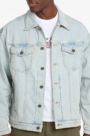 Guess  GJ MENS OVERSIZE TRU Erkek Mavi Ceket M4BN38D5DO1-GAL1