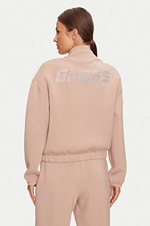 Kadın CECILIA SCUBA Fermuarlı Sweatshirt - Vizon | XS