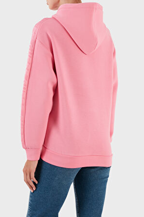 Kadın BRENDA HOODED Kapüşonlu Sweatshirt - Fuşya  | XS