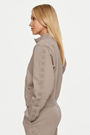 Kadın Stacie Fermuarlı Sweatshirt - Vizon | M