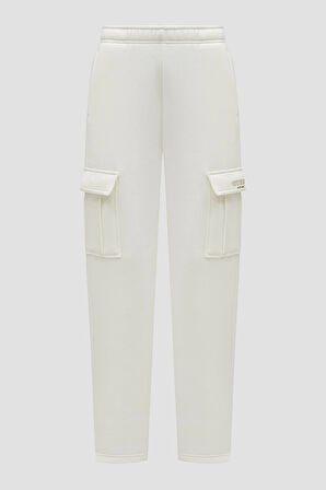 Guess Kadın Beyaz Mıdge Jogger Pantolon