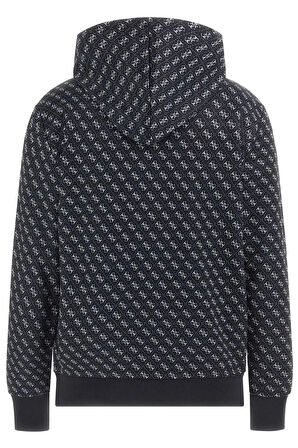 Guess Erkek Logolu  Lacivert Sweatshirt