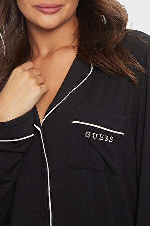 Guess Bayan Pijama Takımı O4BX07 KCIN2 JBLK