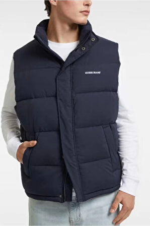 Guess  Erkek Lacivert Yelek M4BN47WGII2-A71W