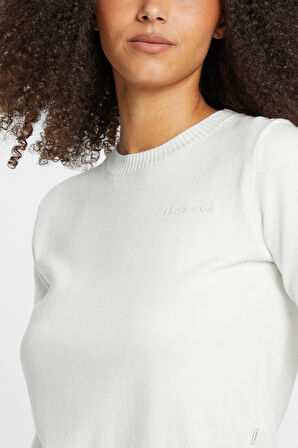 Kadın GJ LS CN Sweatshirt - Beyaz | XL