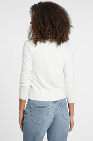 Kadın GJ LS CN Sweatshirt - Beyaz | XL