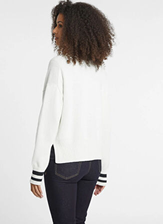 Guess Jeans Beyaz Kadın Hırka GJ LS VN GUESS J EMB - ORGANIC COTT