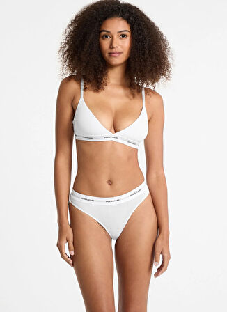 Guess Jeans Beyaz Balensiz Sütyen GJ TRIANGLE - ECO CUDDLE JERSEY 180
