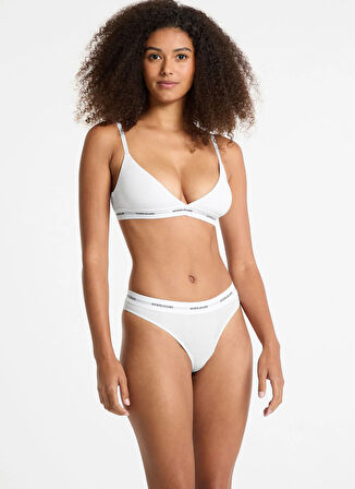 Guess Jeans Beyaz Balensiz Sütyen GJ TRIANGLE - ECO CUDDLE JERSEY 180