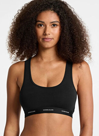 Guess Jeans Siyah Bralet Sütyen GJ BRALETTE - ECO CUDDLE JERSEY 180