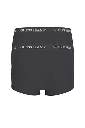 Erkek Guess Jeans 2'li Trunk Accessories Boxer - Siyah | S